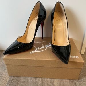 CHRISTIAN LOUBOUTIN Pigalle 120 patent leather pumps